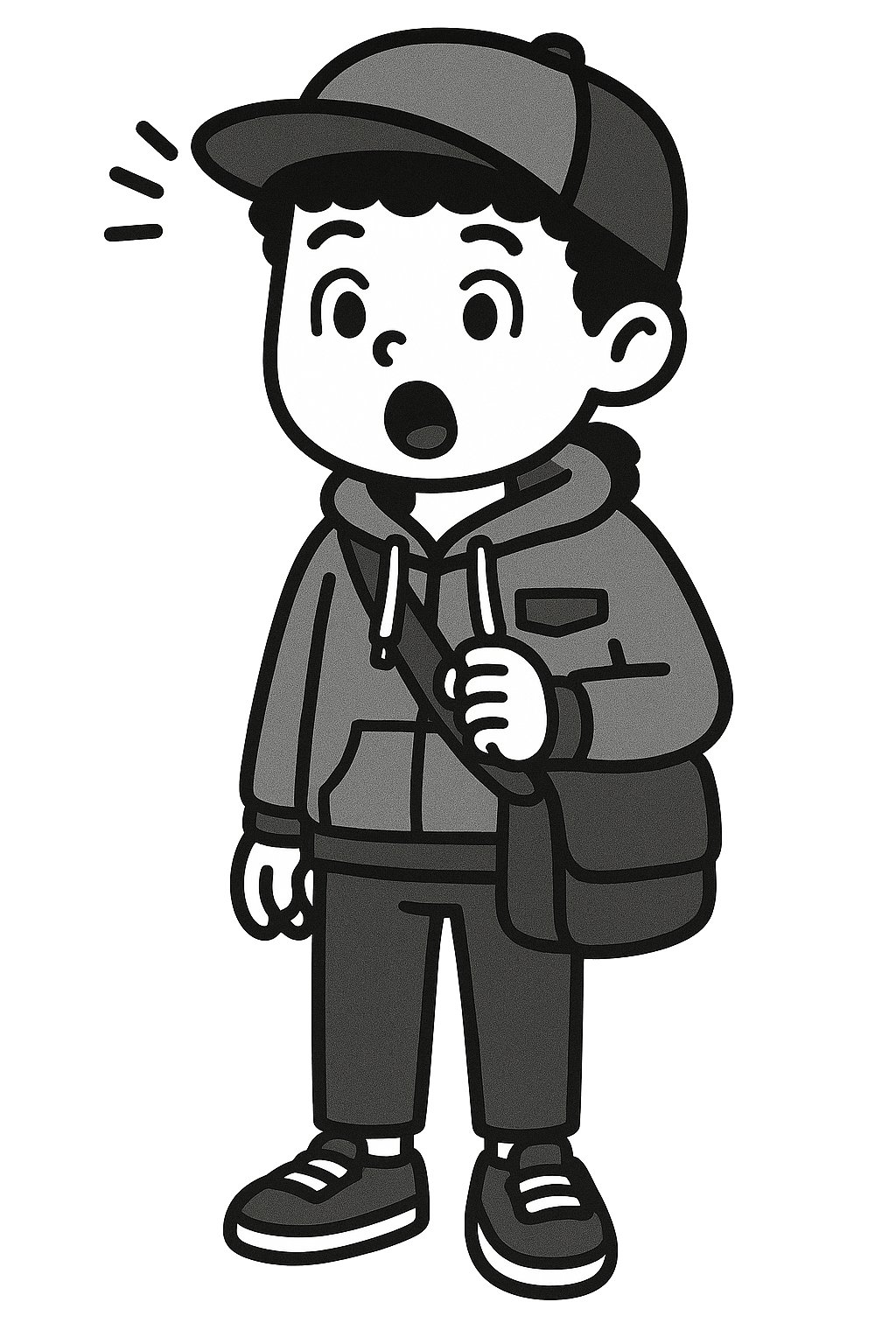 illustration of person shocked because of unexpected job loss