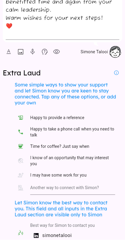 Extra Laud options